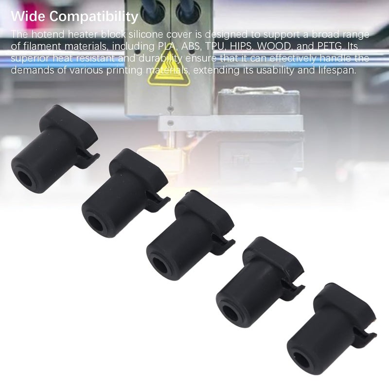 Q1 Pro 3D Printer Hotend Silicone Cover High Temperature Heat Block Cover 5PCS Set - Image 5